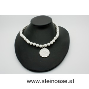 Kette Muschelkern - Perle "Liebe, Vertrauen, Harmonie"